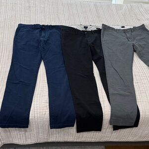 J. Crew Men's Chinos - Navy, Black, and Gray